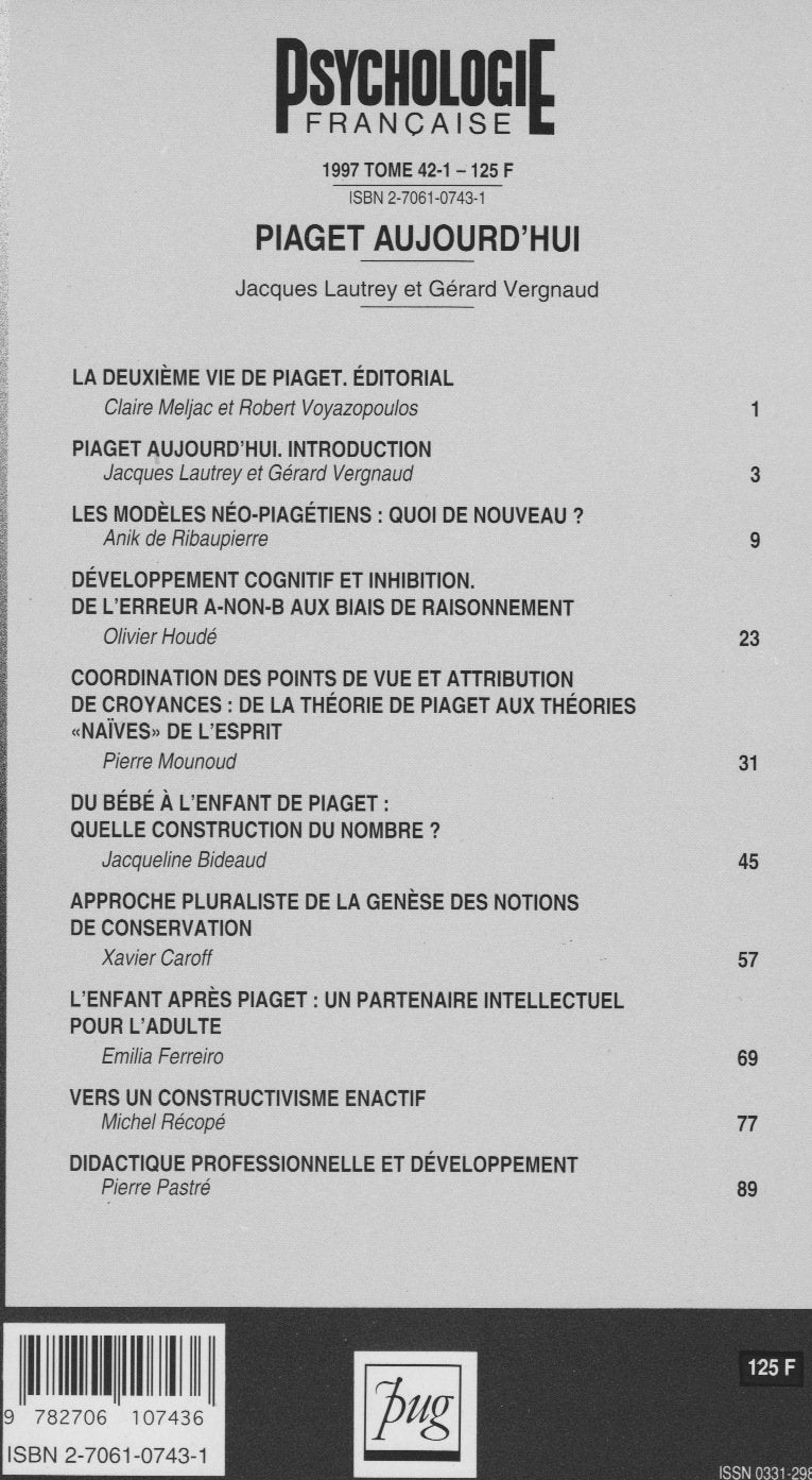 PIAGET AUJOURD'HUI 1/97 (0) book