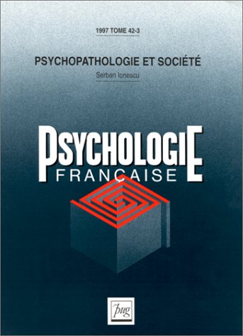 Psychopathologie et societe 3/97 Books