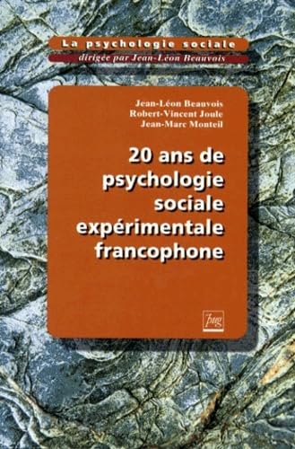 VINGT ANS DE PSYCHOLOGIE SOCIALE EXPERIMENTALE FRANCOPH. T6 book