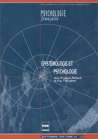 Epistemologie et psychologie (Revue Psy Franc) Books