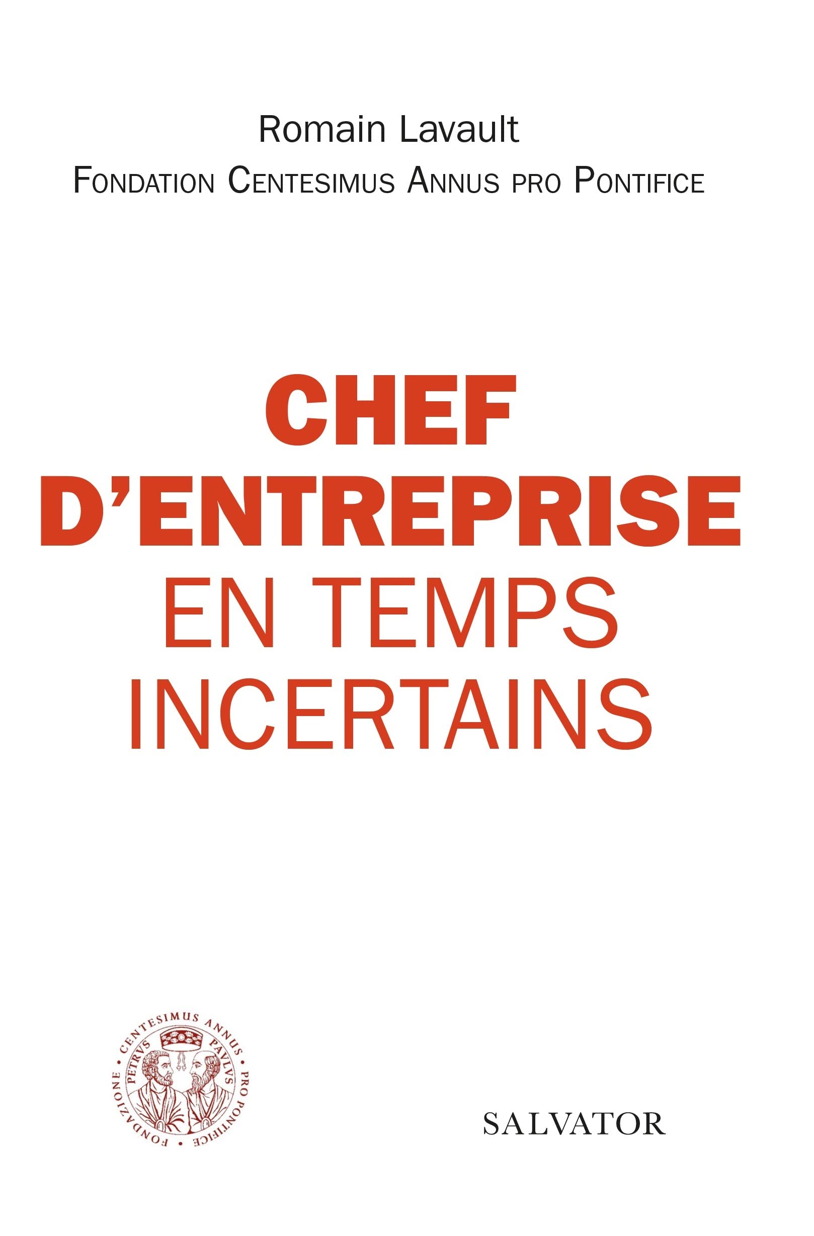 Chef d´entreprise en temps incertains book
