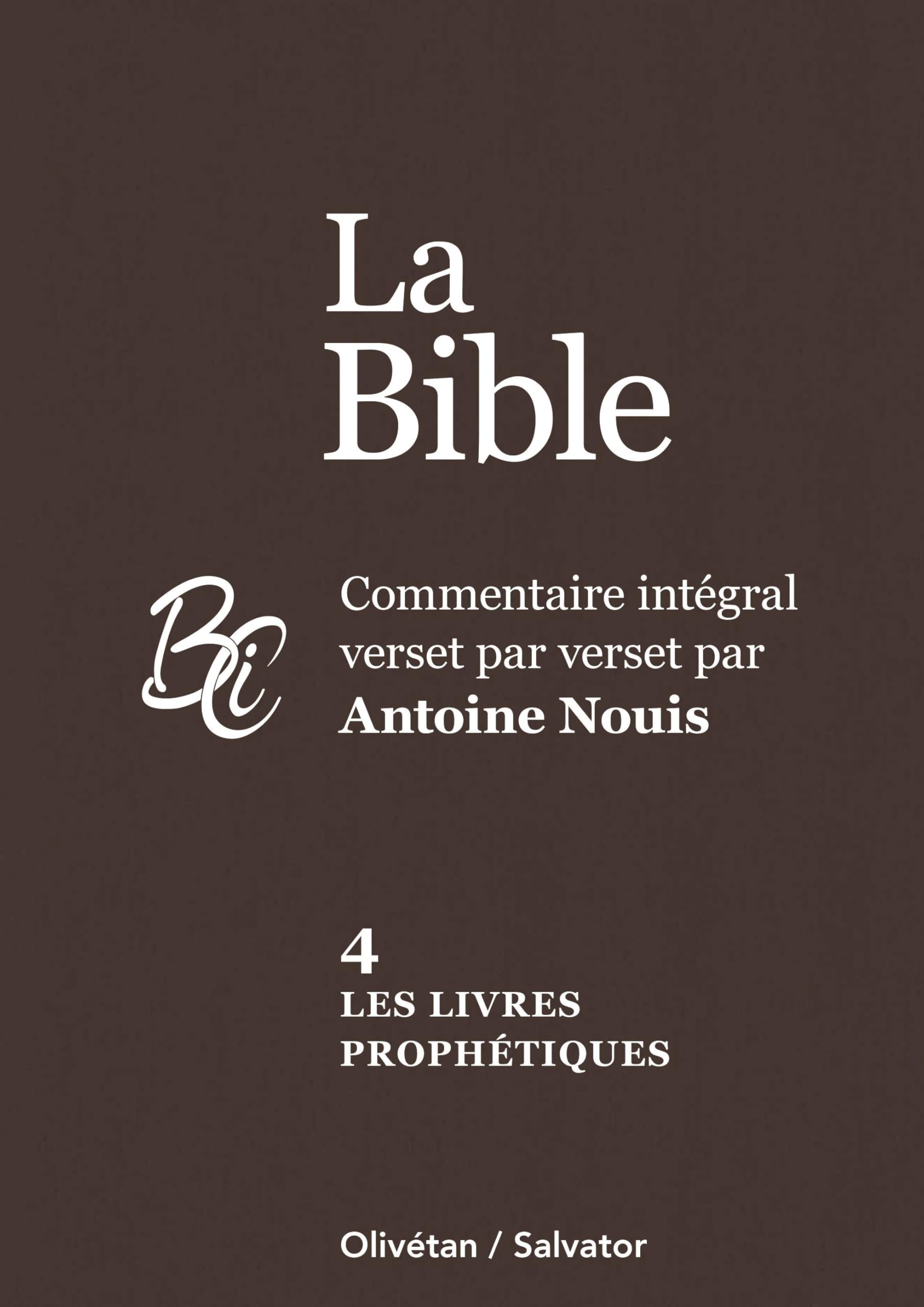 La Bible: Commentaire intégral verset par verset Volume 4, Les livres prophétiques book
