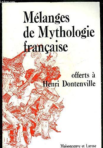 Mélanges de mythologie française offerts à Henri Dontenville Books