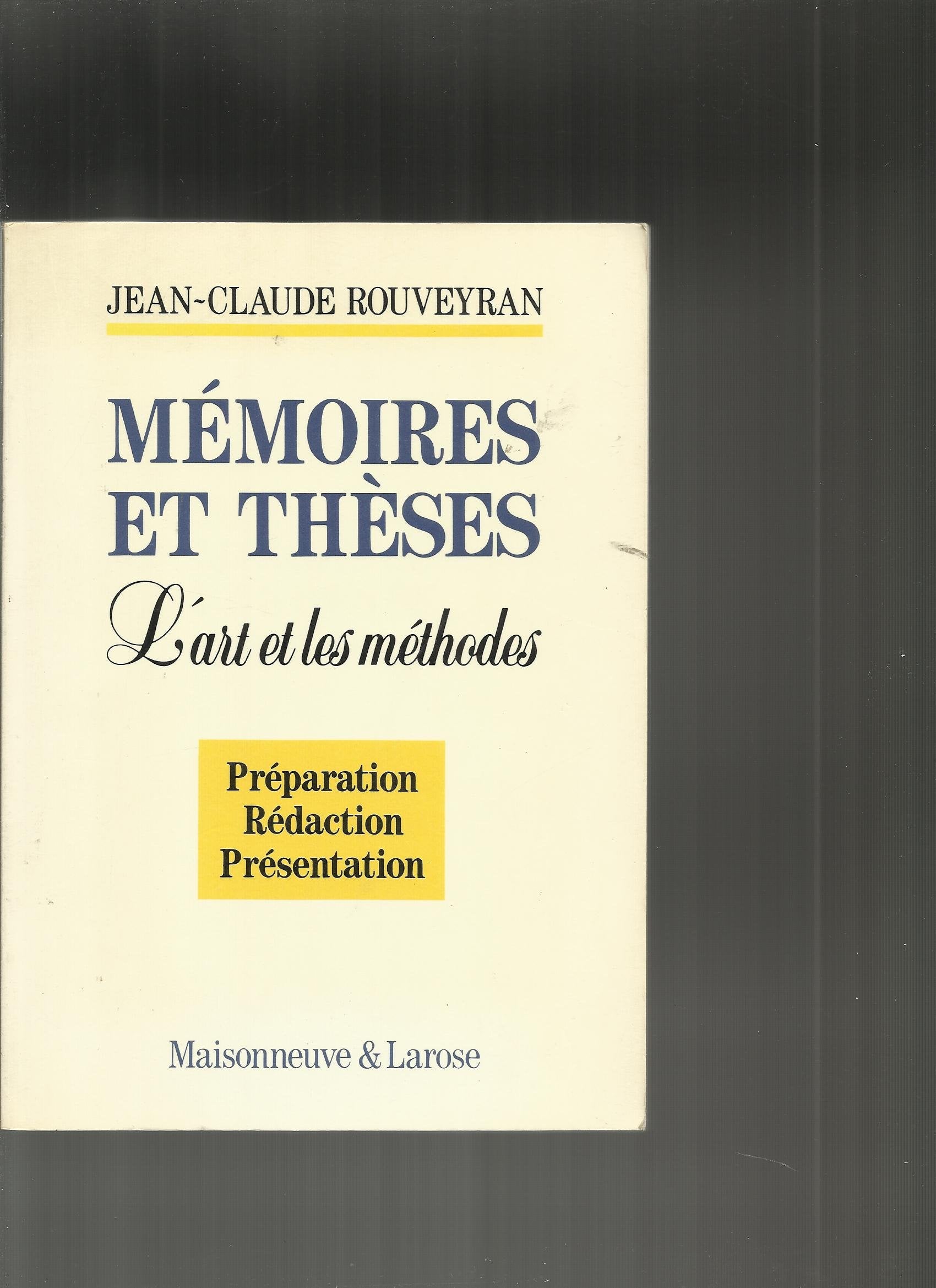 Memoires Et Theses. L'Art Et Les Methodes Books