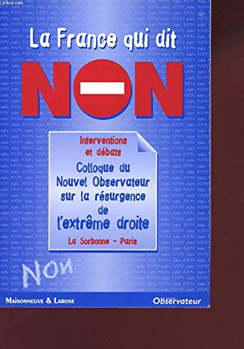 La France qui dit non book