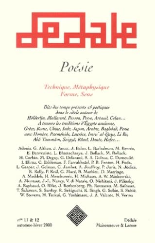 Dedale N° 11/12 Automne-Hiver 2000 : Poesie. Techniques, Metaphysique, Forme, Sens Books