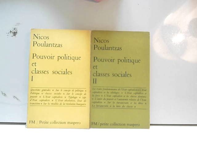 Pouvoir politique et classes sociales (2 volumes) Books