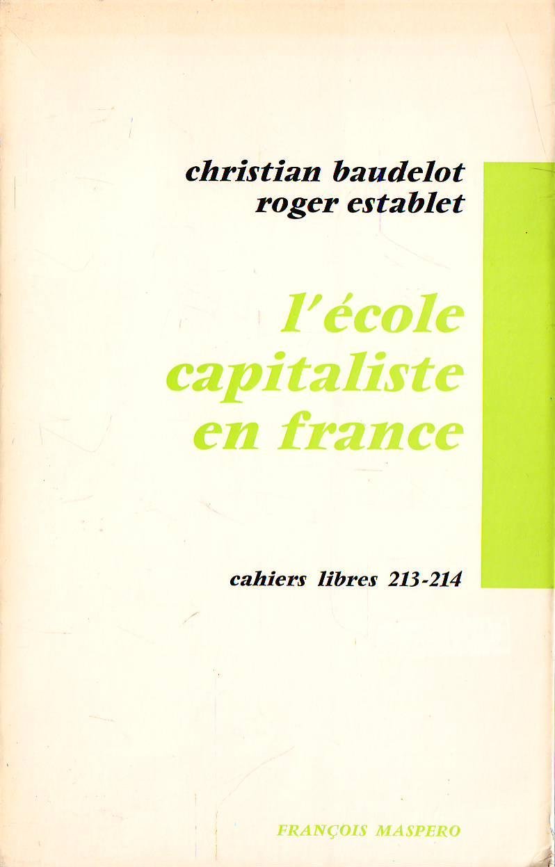 L'Ecole capitaliste en France Books