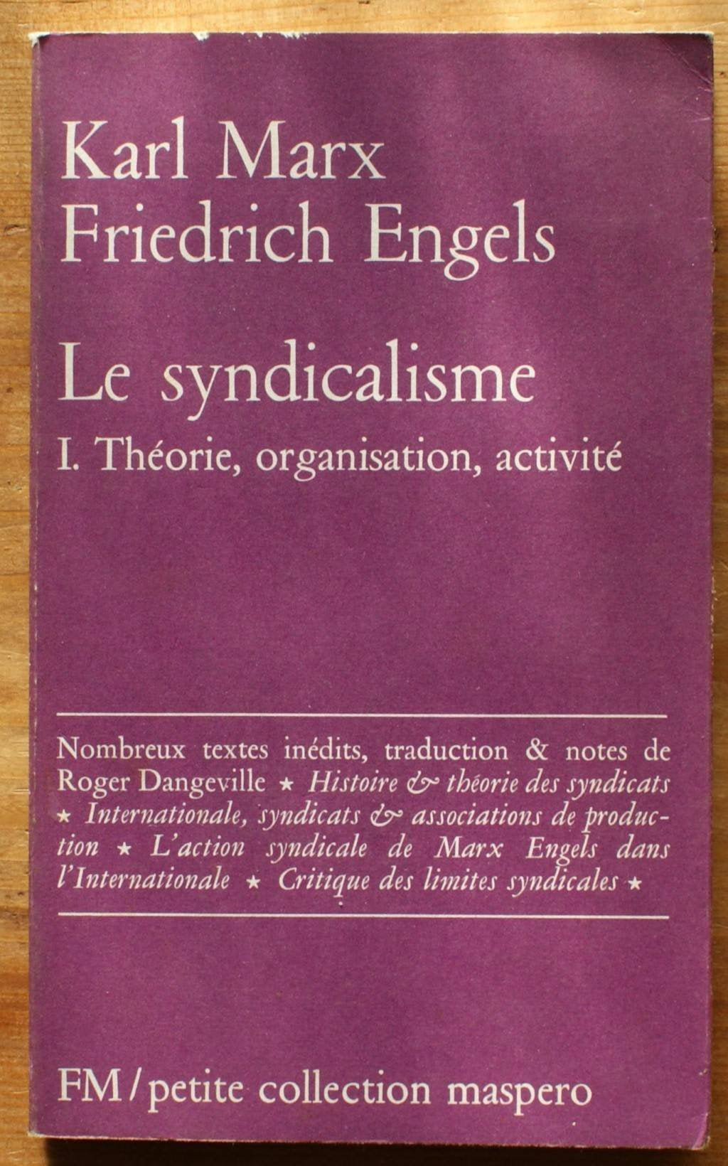 Syndicalisme t1 031894 (Petite Col Masp) Books