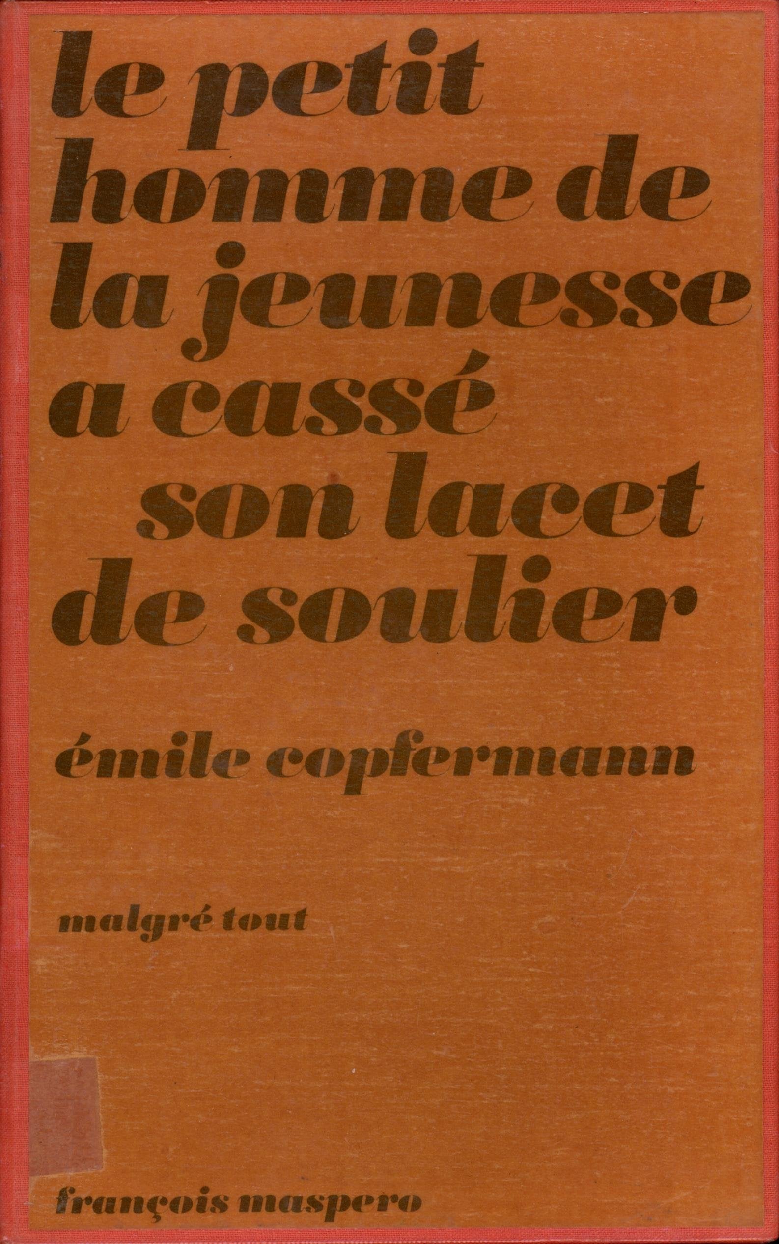 Le Petit homme de la jeunesse a cassé son lacet de soulier book