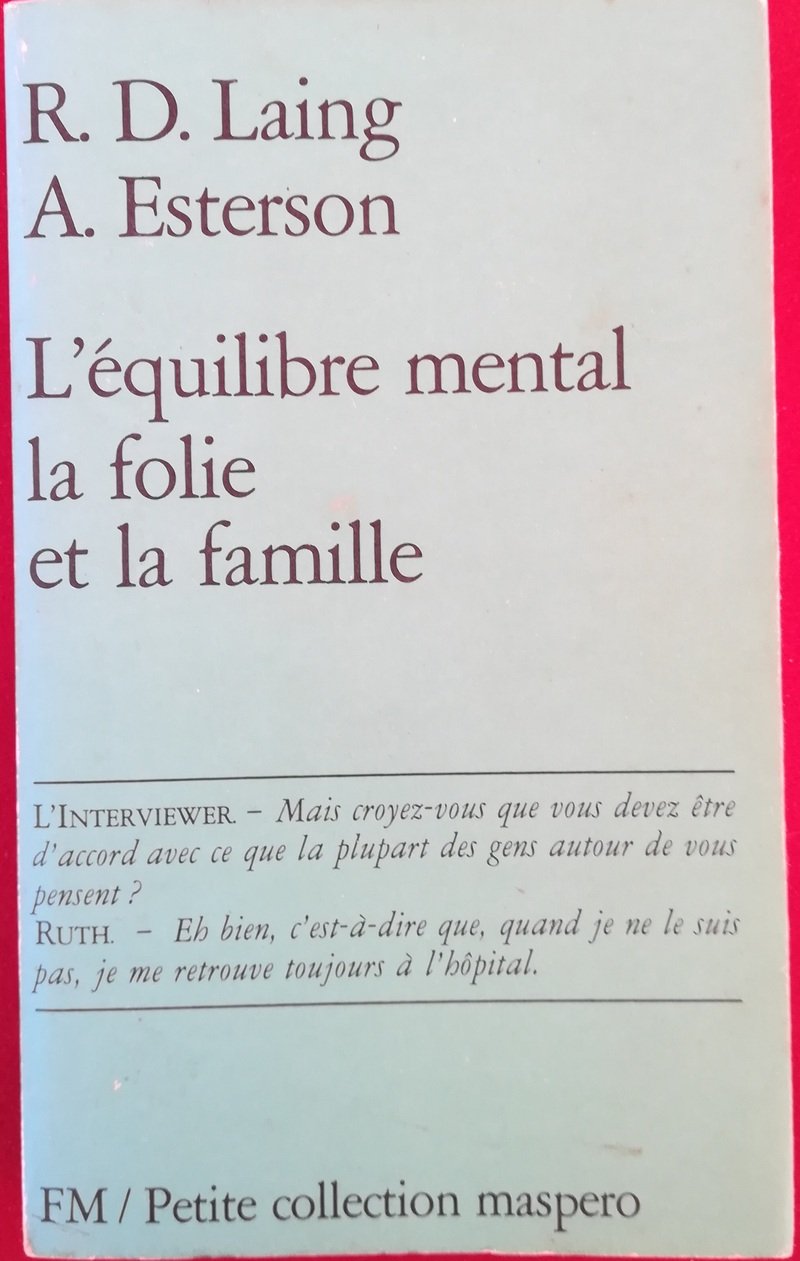 Equilibre mental, folie et fam. book