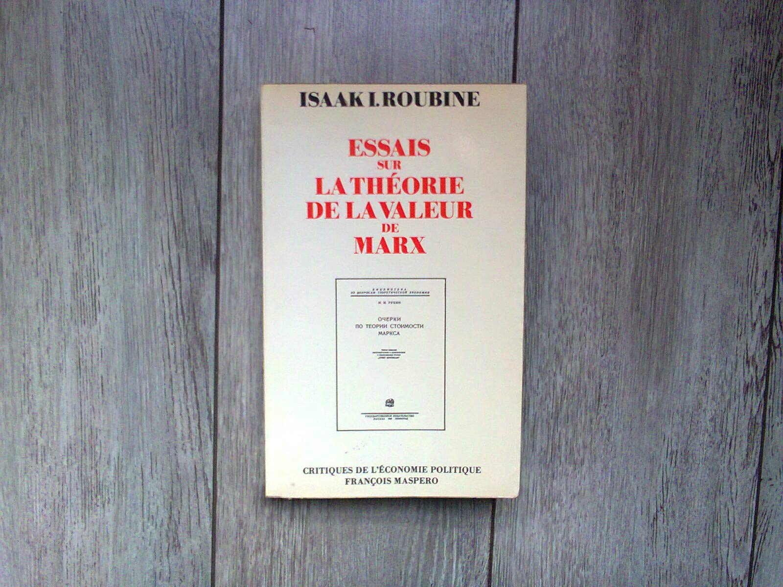 Essais sur la théorie de la valeur de Marx Books