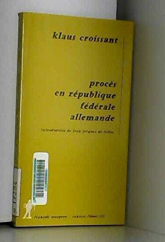Procès en République fédérale d'Allemagne Books