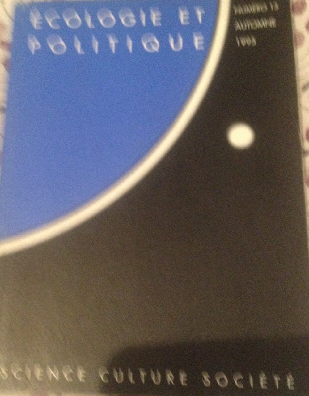 Revue écologie politique, numéro 15 book