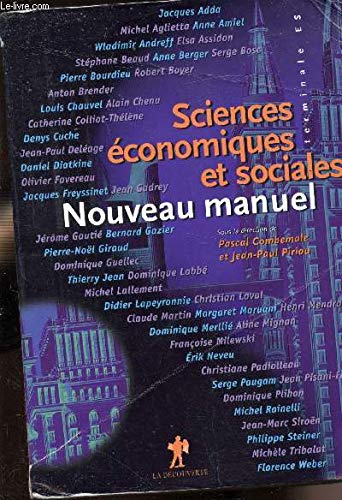Nouveau manuel: Sciences économiques et sociales, terminale ES Books