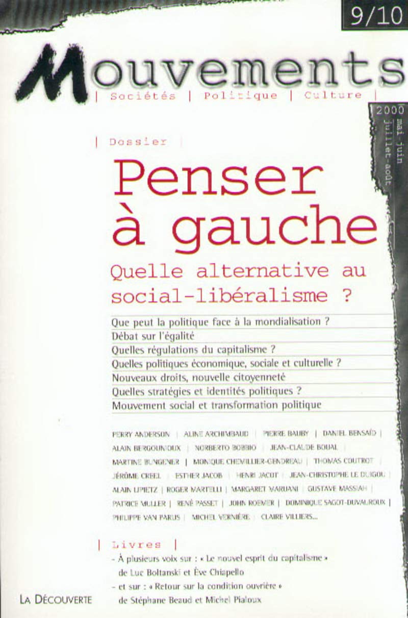 Mouvements, numéros 9 et 10 : penser à gauche book