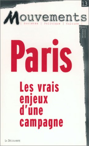 Revue Mouvements n° 13 : Paris, les vrais enjeux d'une campagne book