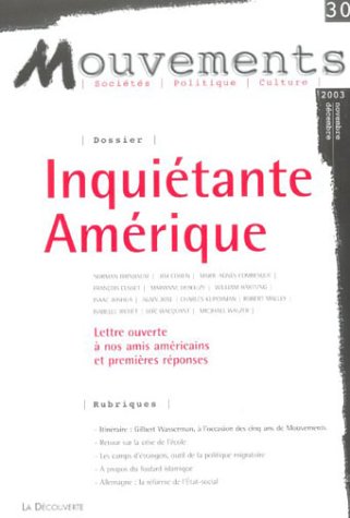 Mouvements, numéro 30 : Inquiétante amérique book