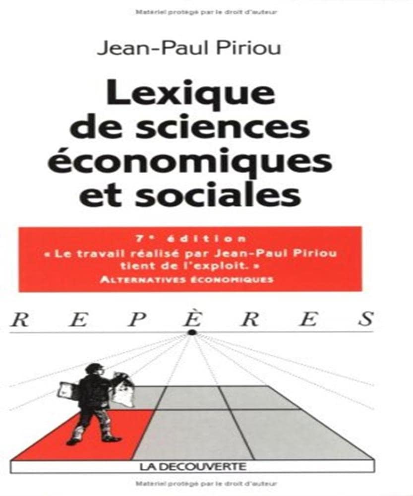 Lexique des sciences économiques et sociales book