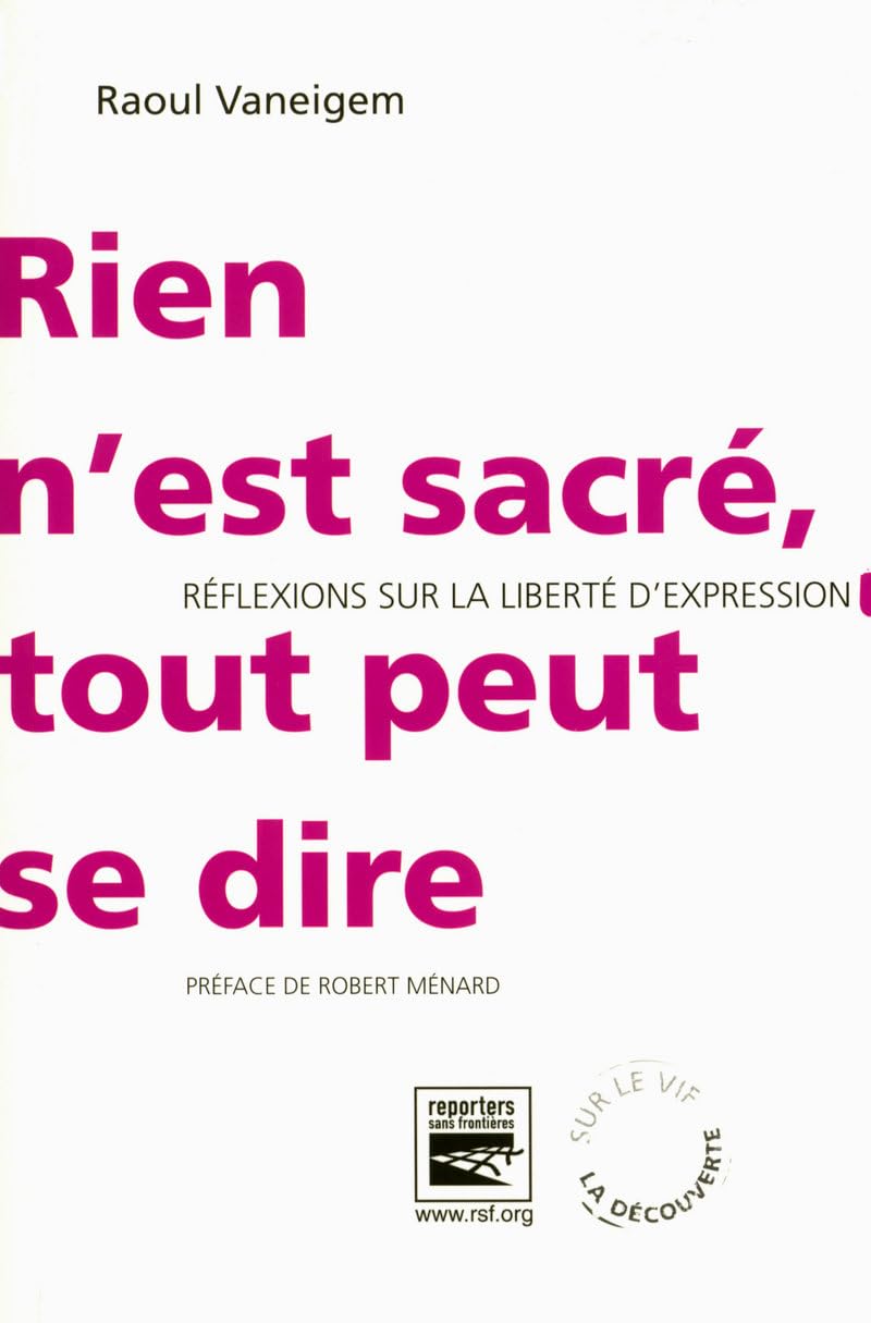 Rien n'est sacré, tout peut se dire book
