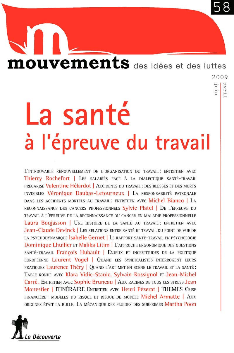 La santé à l'épreuve du travail book