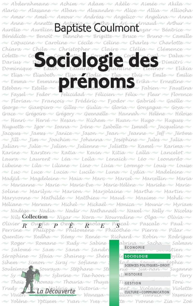 SOCIOLOGIE DES PRENOMS book