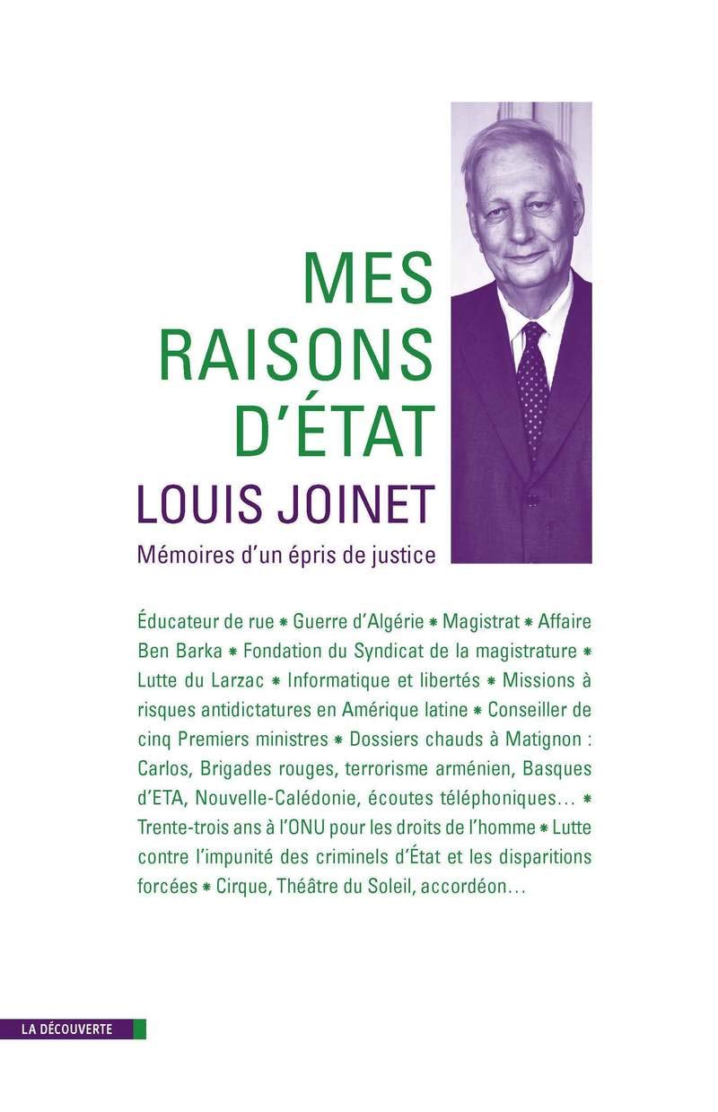 Mes raisons d'ètat: Mémoires d'un épris de justice Biographies & Memoirs