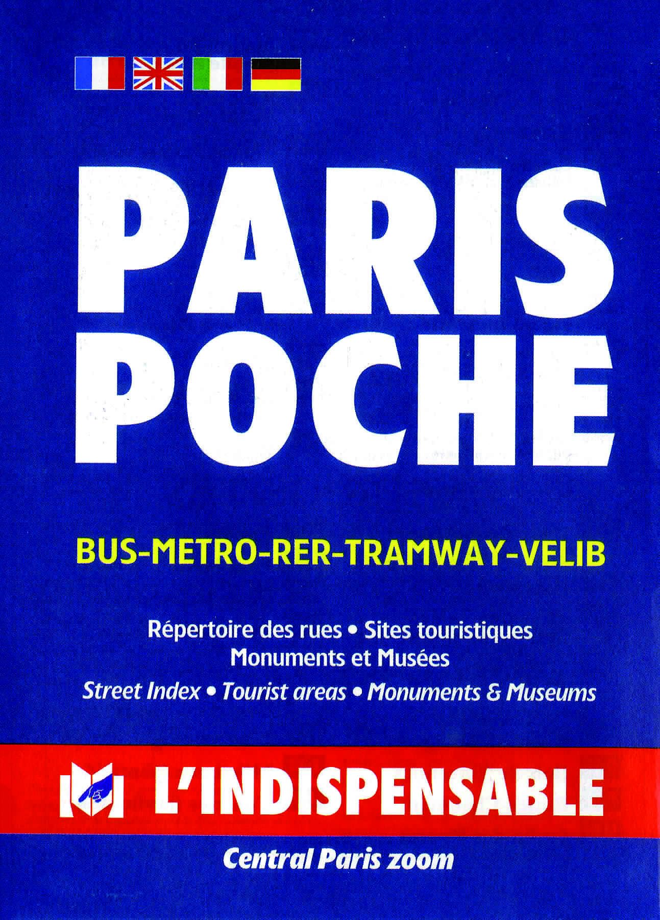 Plans de Paris: Paris street index and maps: Paris Tourist Map (with monuments) Leisure, Home & Garden
