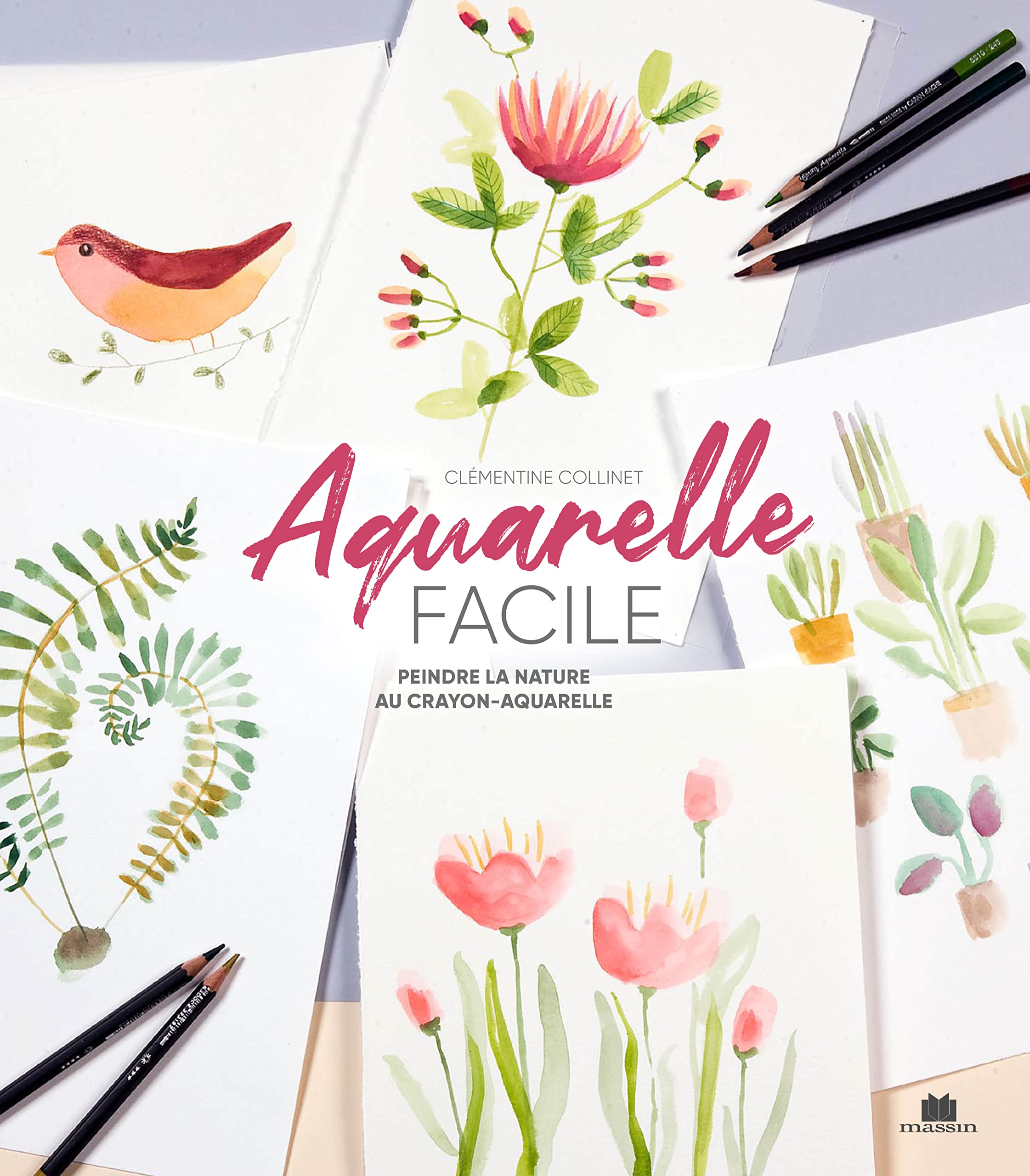 Aquarelle facile : Peindre la nature au crayon-aquarelle book