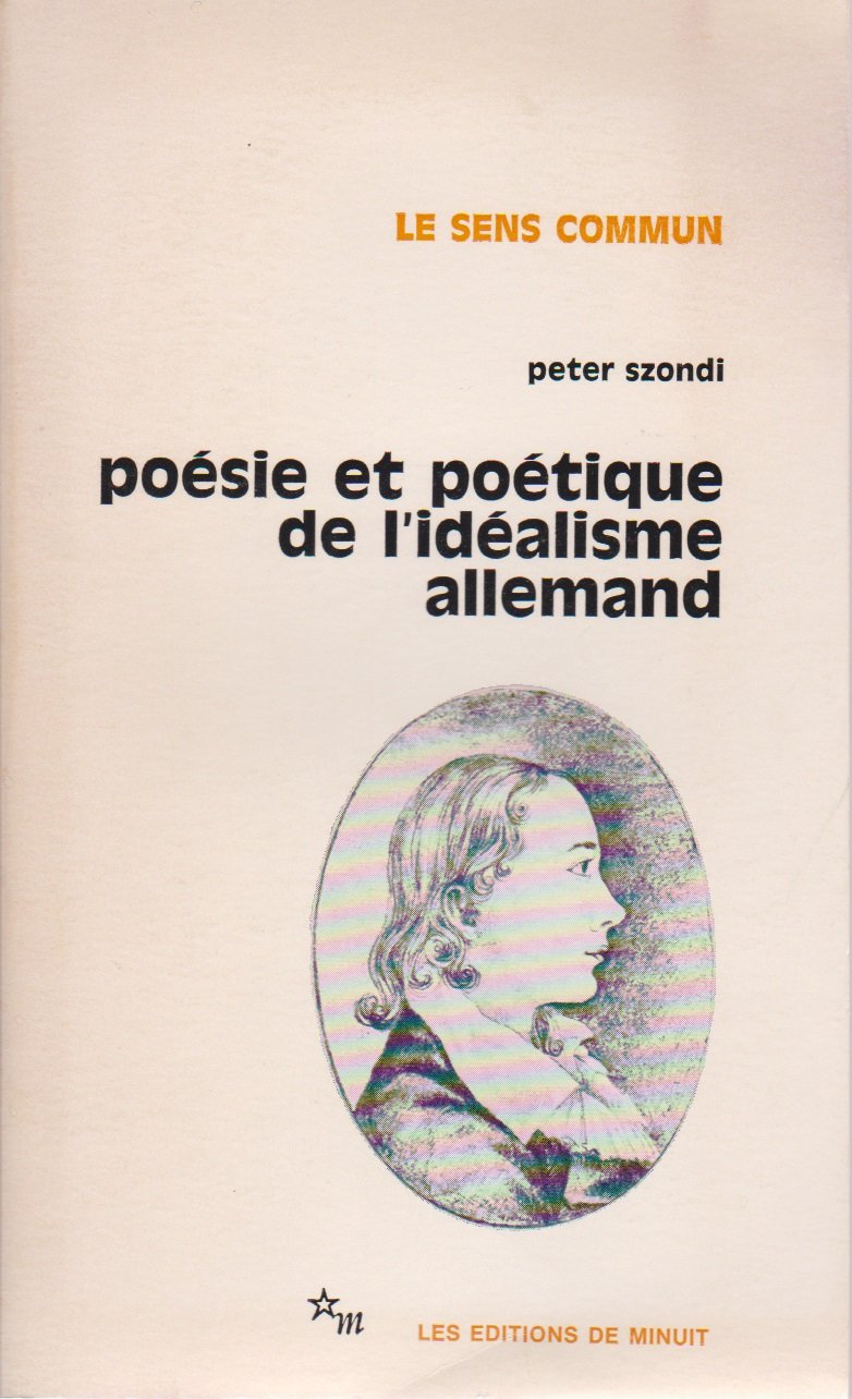 Poésie et poétique de l'idéalisme allemand book