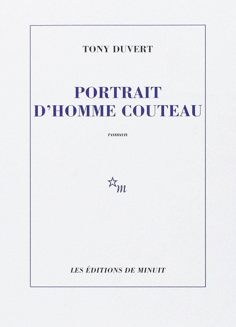Portrait d'homme couteau Contemporary literature