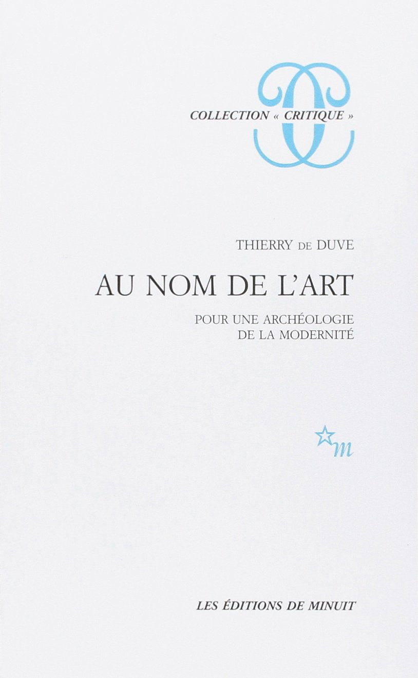 Au nom de l'art. Pour une archéologie de la modernité Essays & Short Stories