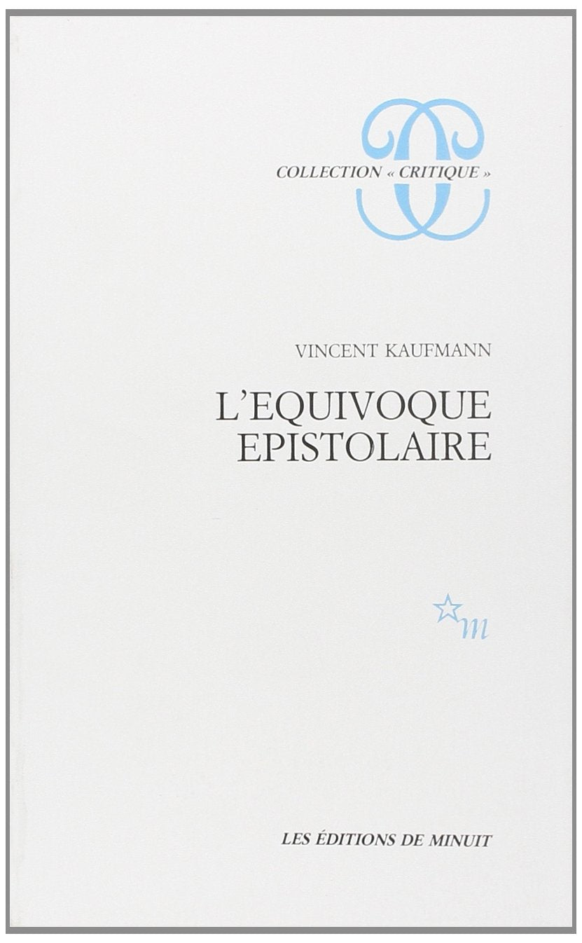 L'équivoque épistolaire Philosophy