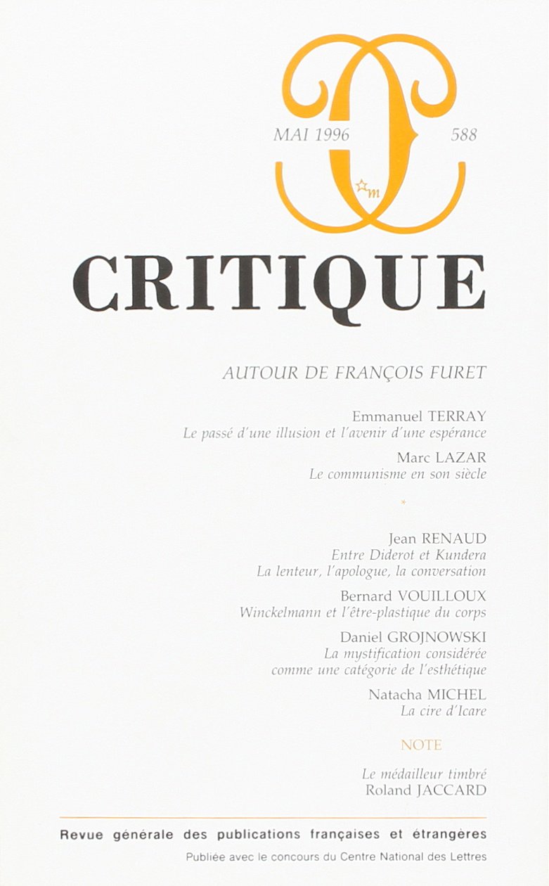 Revue Critique, numéro 588 book