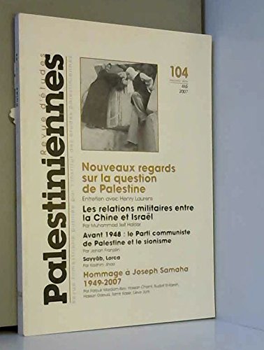 Revue d'etutes palestiniennes 104 book
