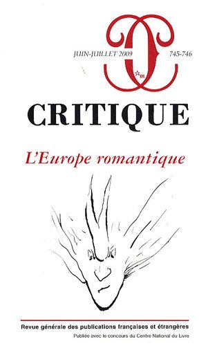 Critique 745-746 L'Europe romantique book