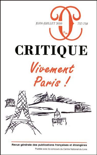 Critique 757-758 Vivement Paris book
