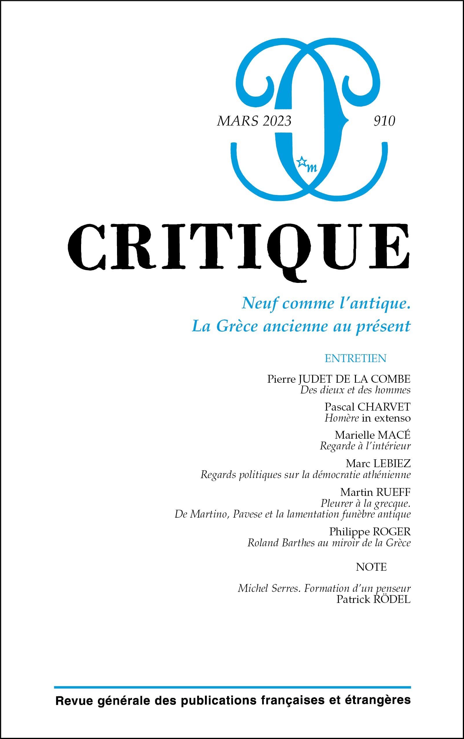 Critique 910: Neuf comme l'antique. La Grèce ancienne au présent Books