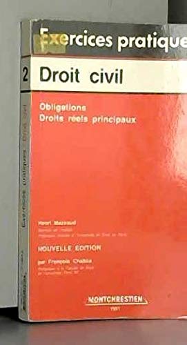 Exercices pratiques, droit civil / obligations, droits reels principaux Books