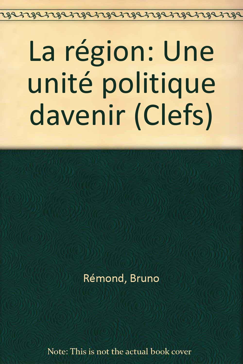 La région: Une unité politique d'avenir book