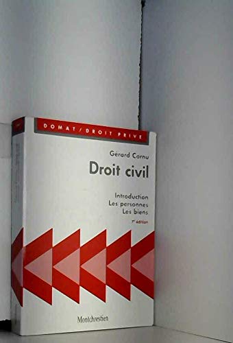 Droit civil: Introduction, les personnes, les biens book