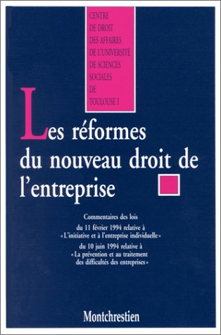 Les réformes du nouveau droit de l'entreprise book