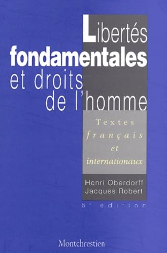 Libertés fondamentales et Droits homme, 5e éd. book