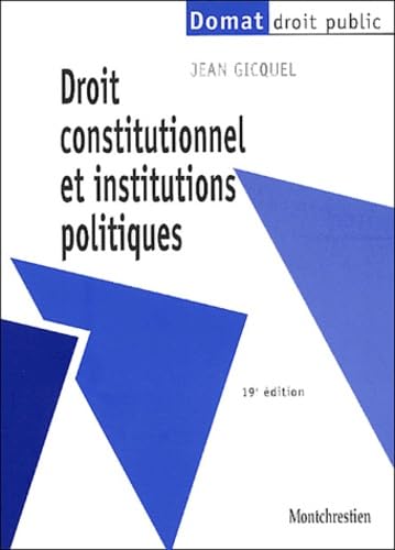Droit constitutionnel et institutions politiques Books