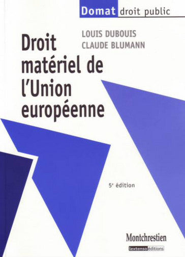 Droit matériel de l'Union européenne book