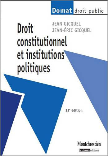 Droit constitutionnel et institutions politiques Books