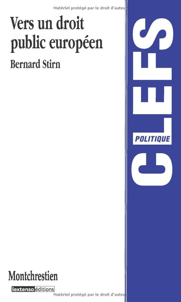 Vers un droit public européen book