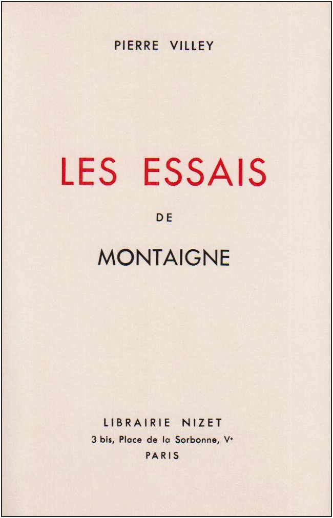 Product Image: Les Essais de Montaigne