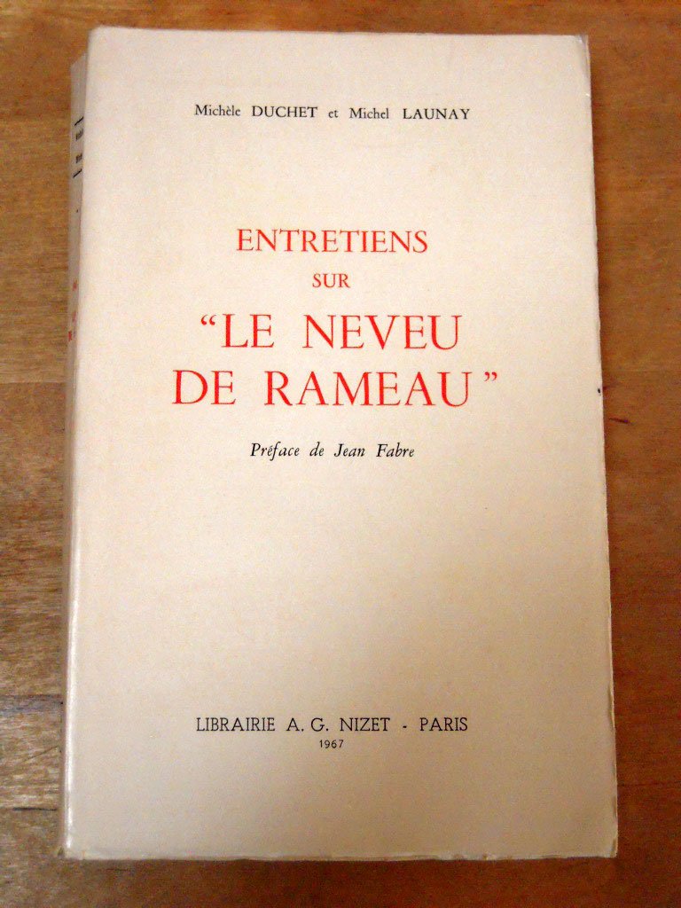 Entretiens sur Le neveu de Rameau Books