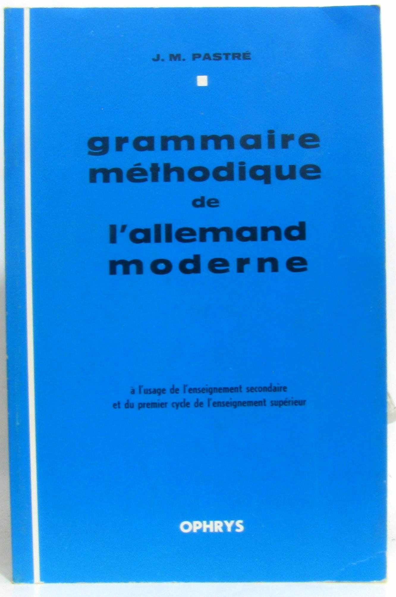 Grammaire méthodique de l'allemand moderne Books